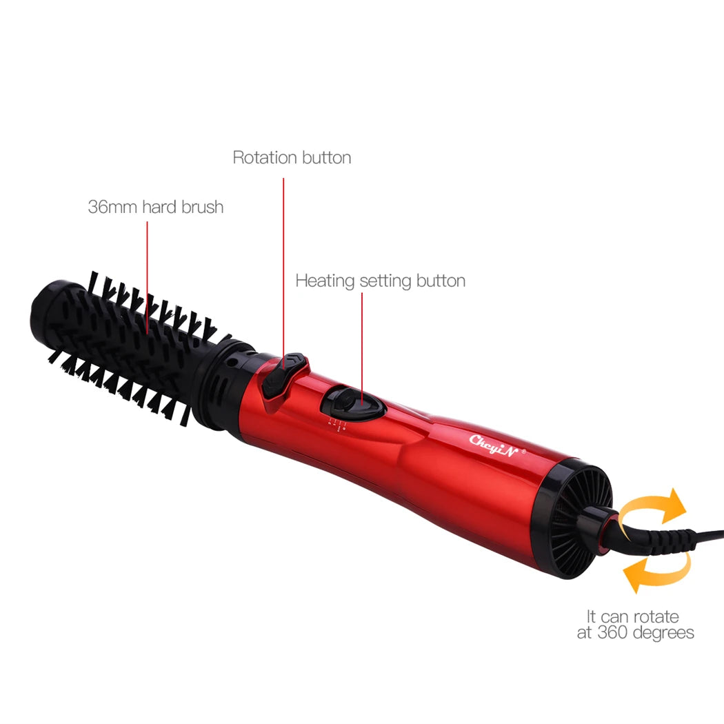 Straightening Brush Electric Hair Brushes Automatic Rotating Blow Dryer Blower Hair Curler Combs Salon Styling