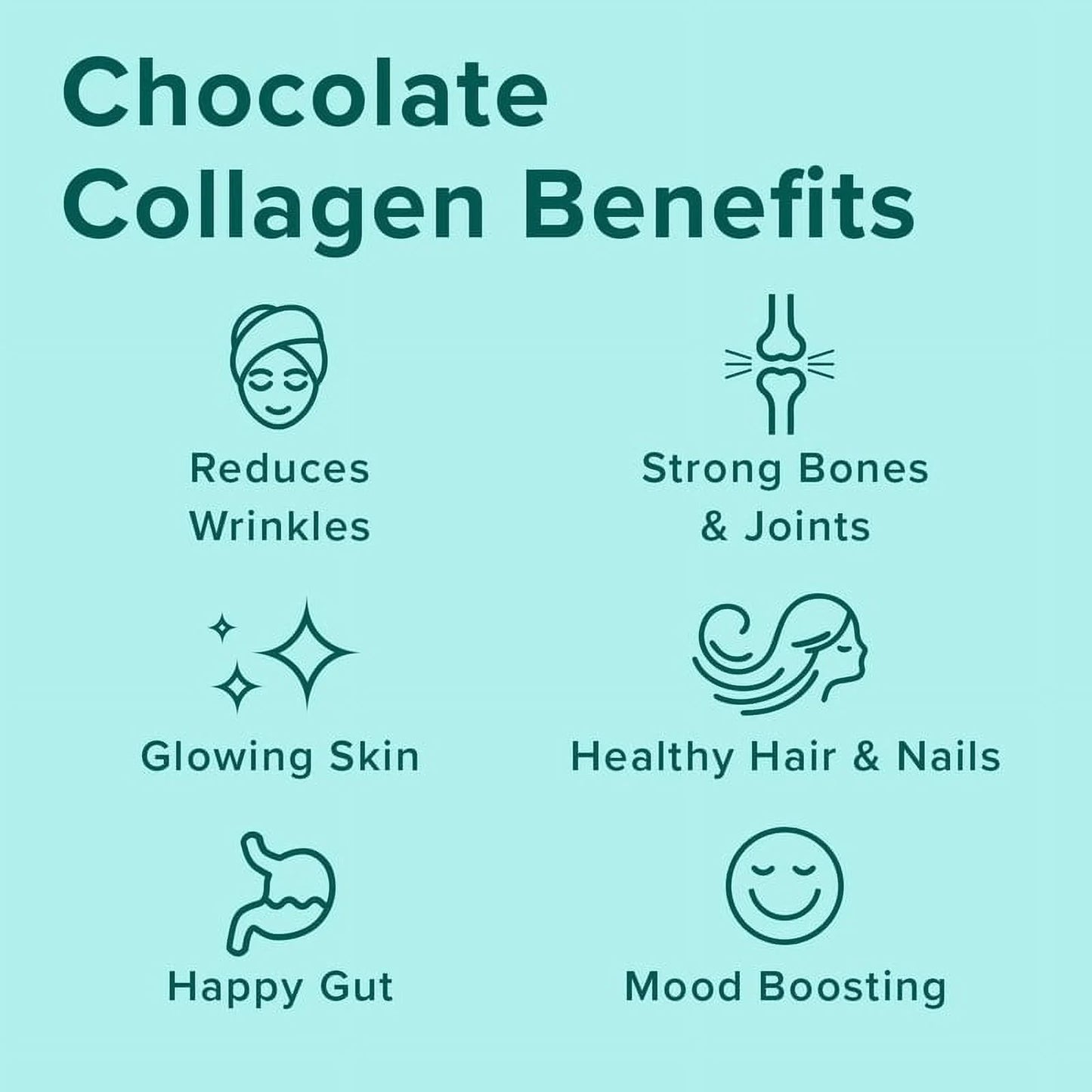 Chocolate Collagen Peptides Powder, Grass-Fed Pasture-Raised Hydrolyzed Type 1 & 3 Protein, Gut Health + Joint, Hair, Skin, Nails, Paleo Keto Sugar-Free 11.36 Oz