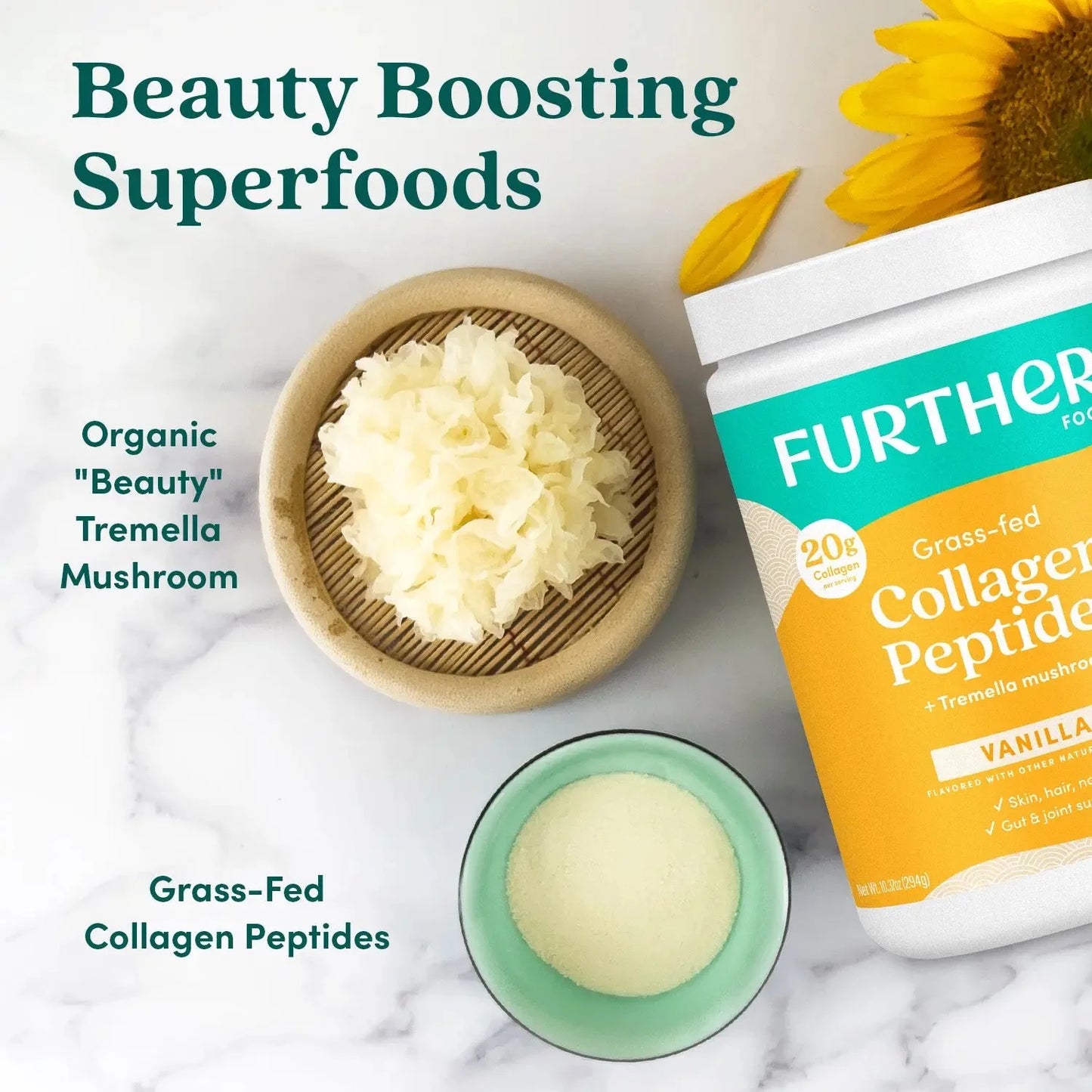 Vanilla Collagen Peptides Powder - 30 Servings