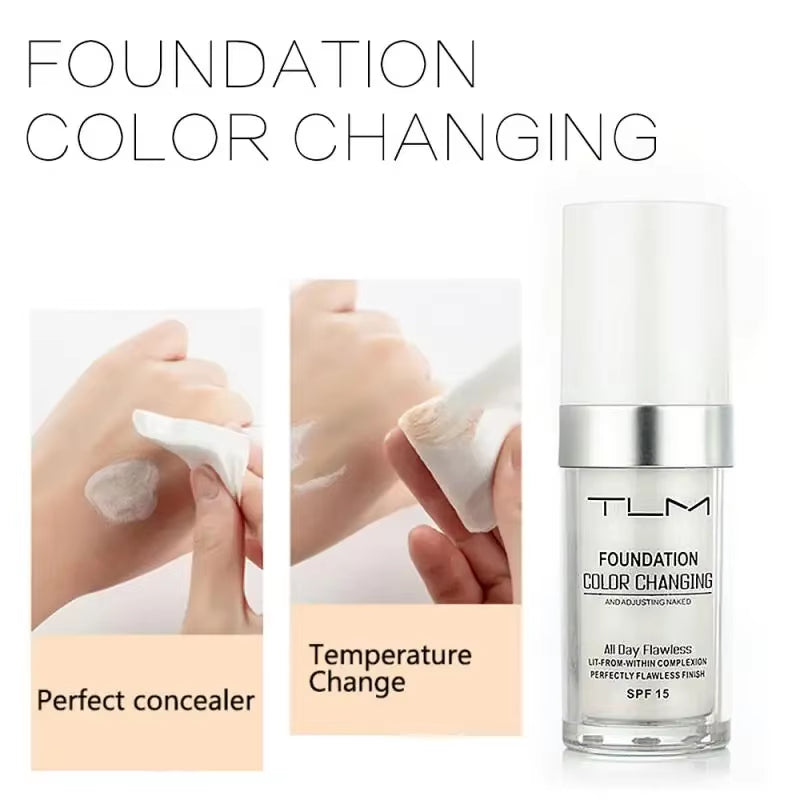 Cosmetics Foundation Magic Color Changing Foundation Liquid Soft Matte Longlasting Hydrating Makeup Base Maquiagem Wholesale