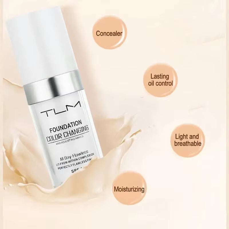 Cosmetics Foundation Magic Color Changing Foundation Liquid Soft Matte Longlasting Hydrating Makeup Base Maquiagem Wholesale