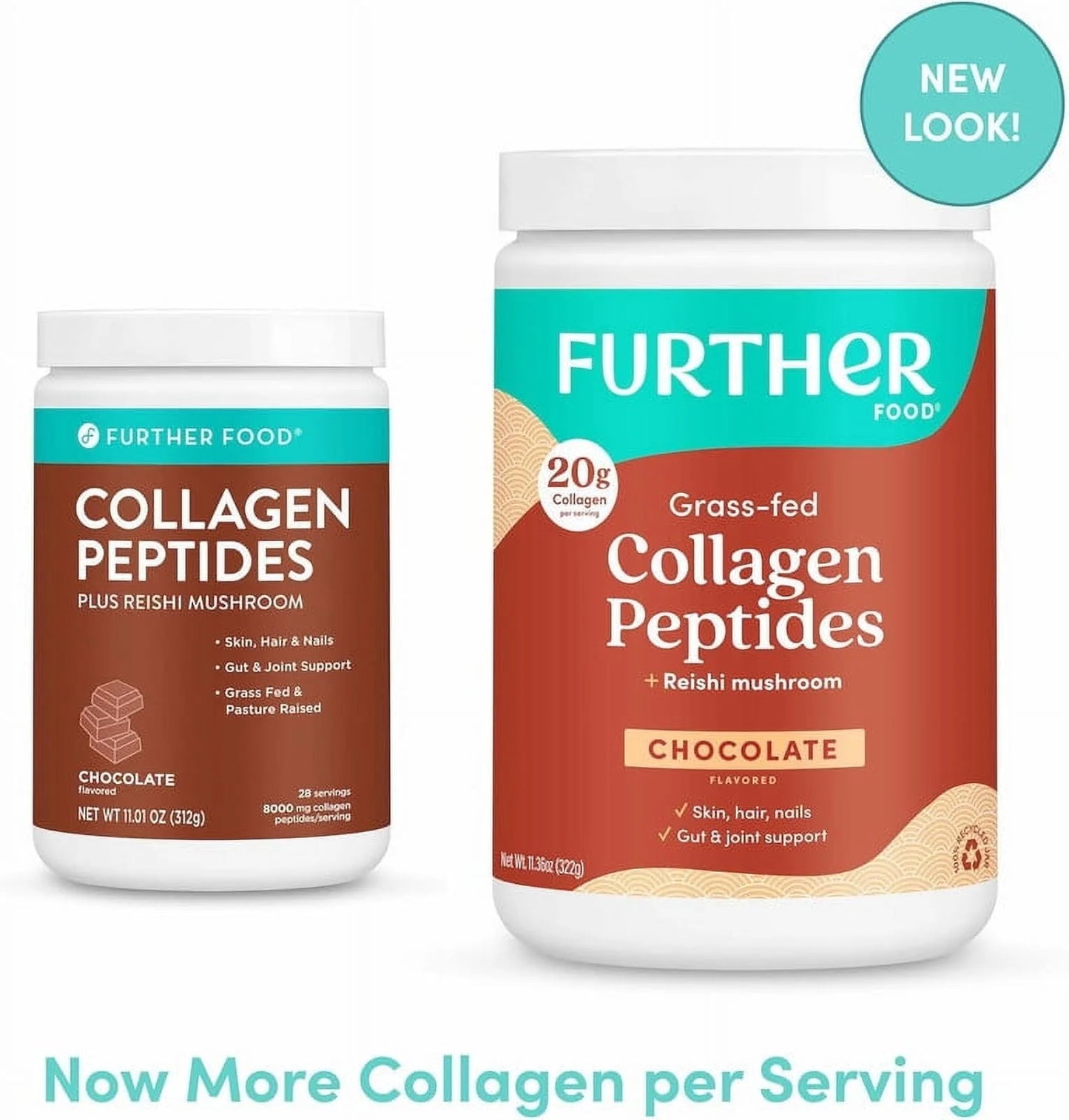 Chocolate Collagen Peptides Powder, Grass-Fed Pasture-Raised Hydrolyzed Type 1 & 3 Protein, Gut Health + Joint, Hair, Skin, Nails, Paleo Keto Sugar-Free 11.36 Oz